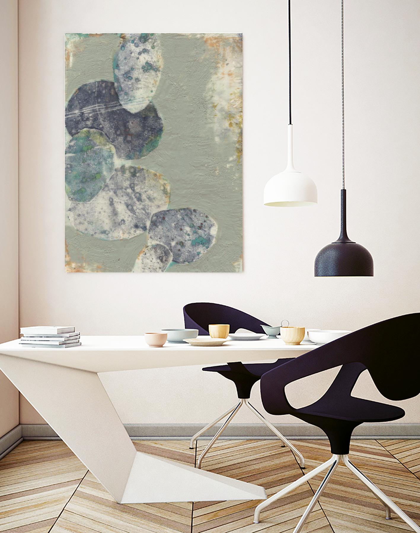 Rock Formations II by Jennifer Goldberger on GIANT ART - green abstract