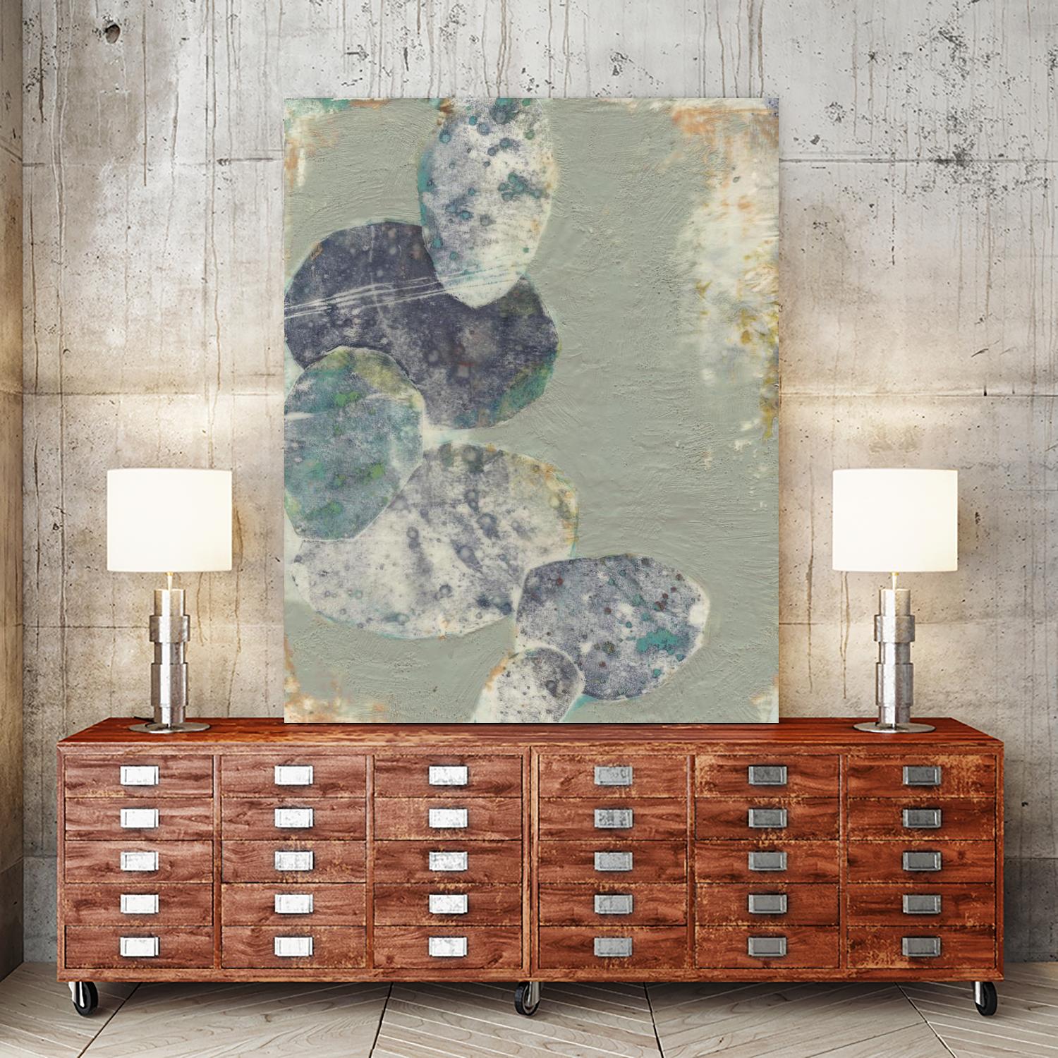 Rock Formations II by Jennifer Goldberger on GIANT ART - green abstract