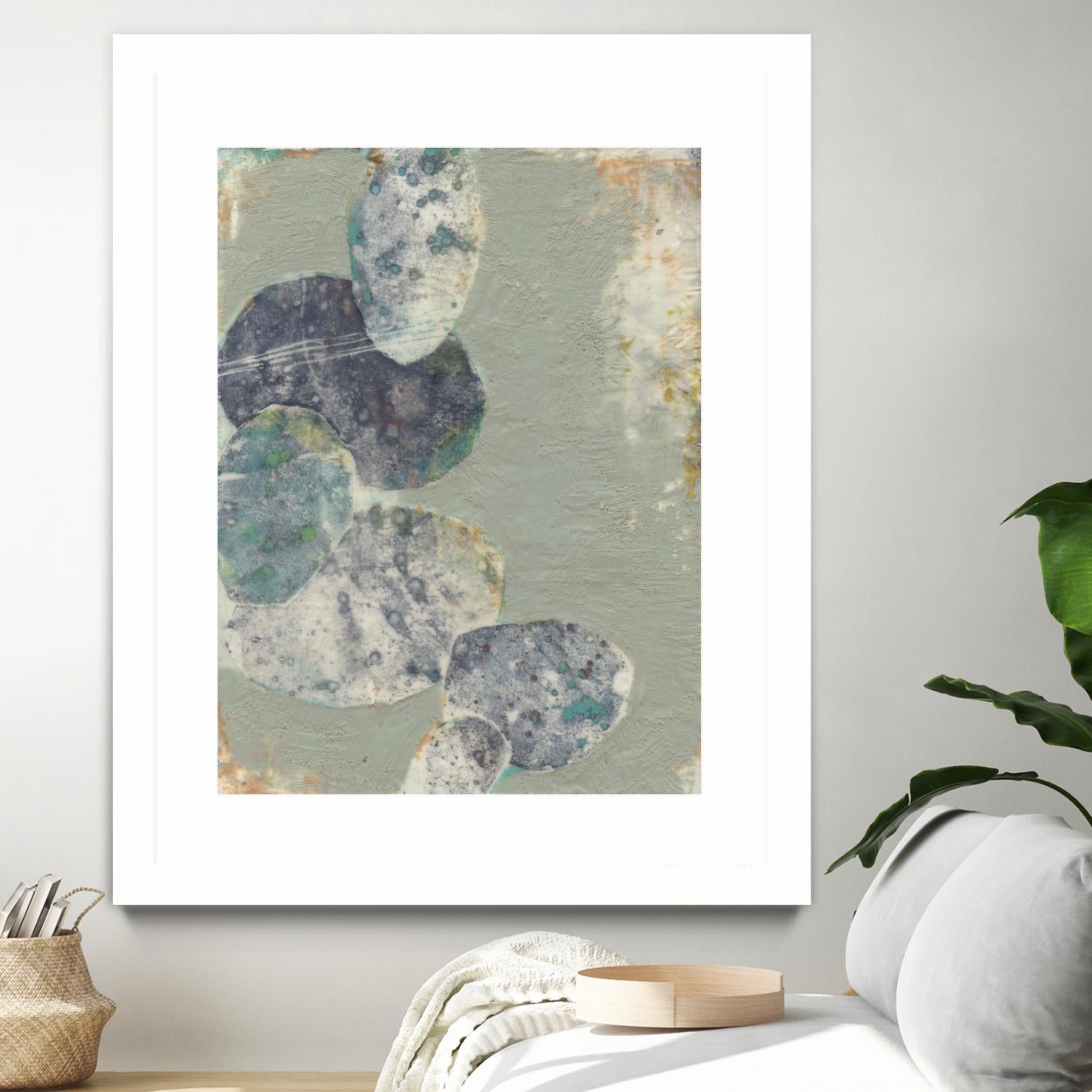 Rock Formations II by Jennifer Goldberger on GIANT ART - green abstract