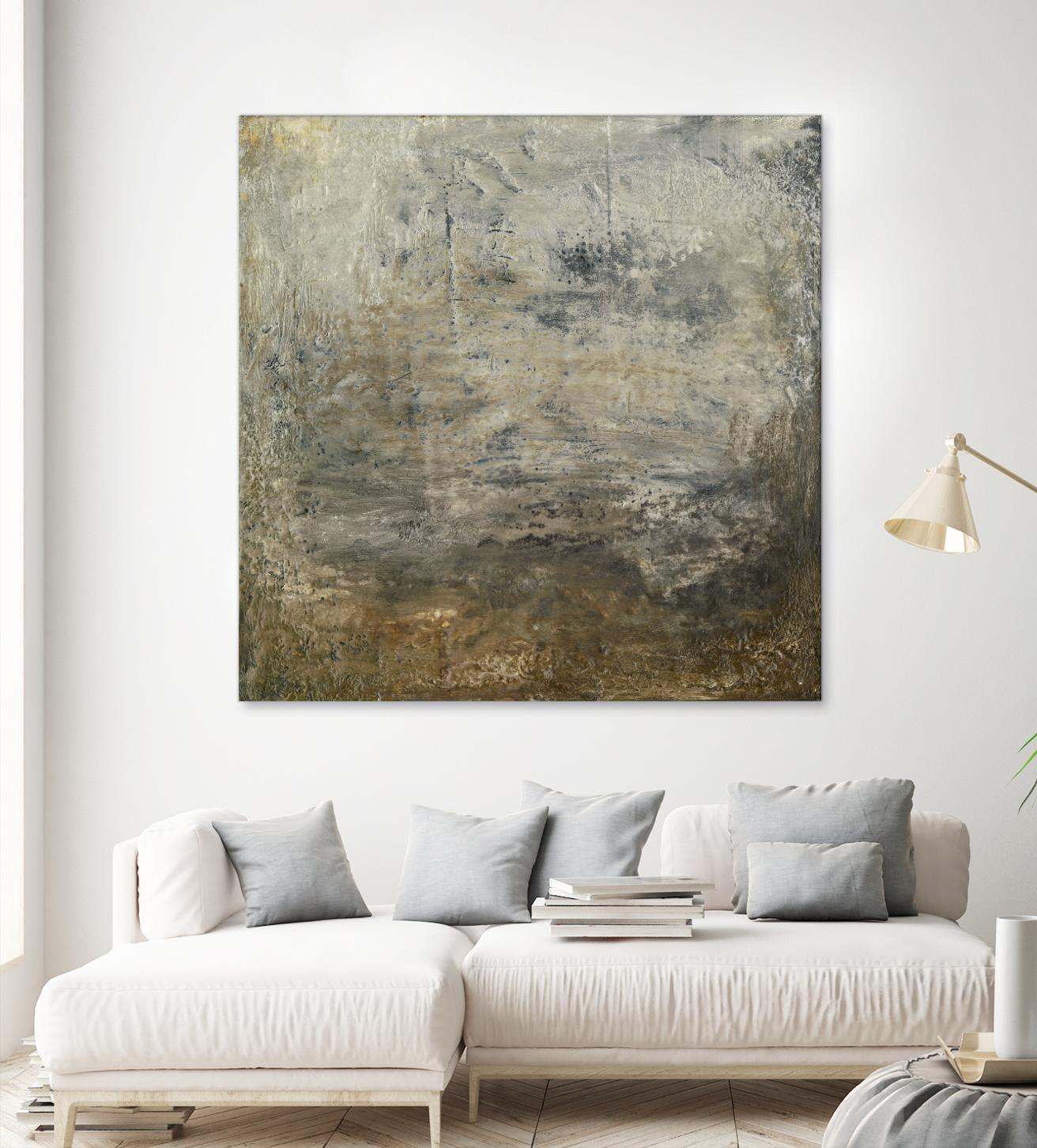Quiet Marsh I by Sharon Gordon on GIANT ART - brown abstract