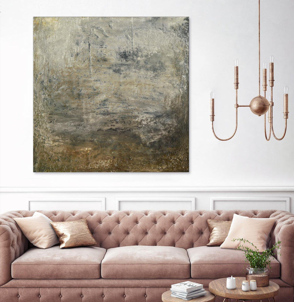Quiet Marsh I by Sharon Gordon on GIANT ART - brown abstract