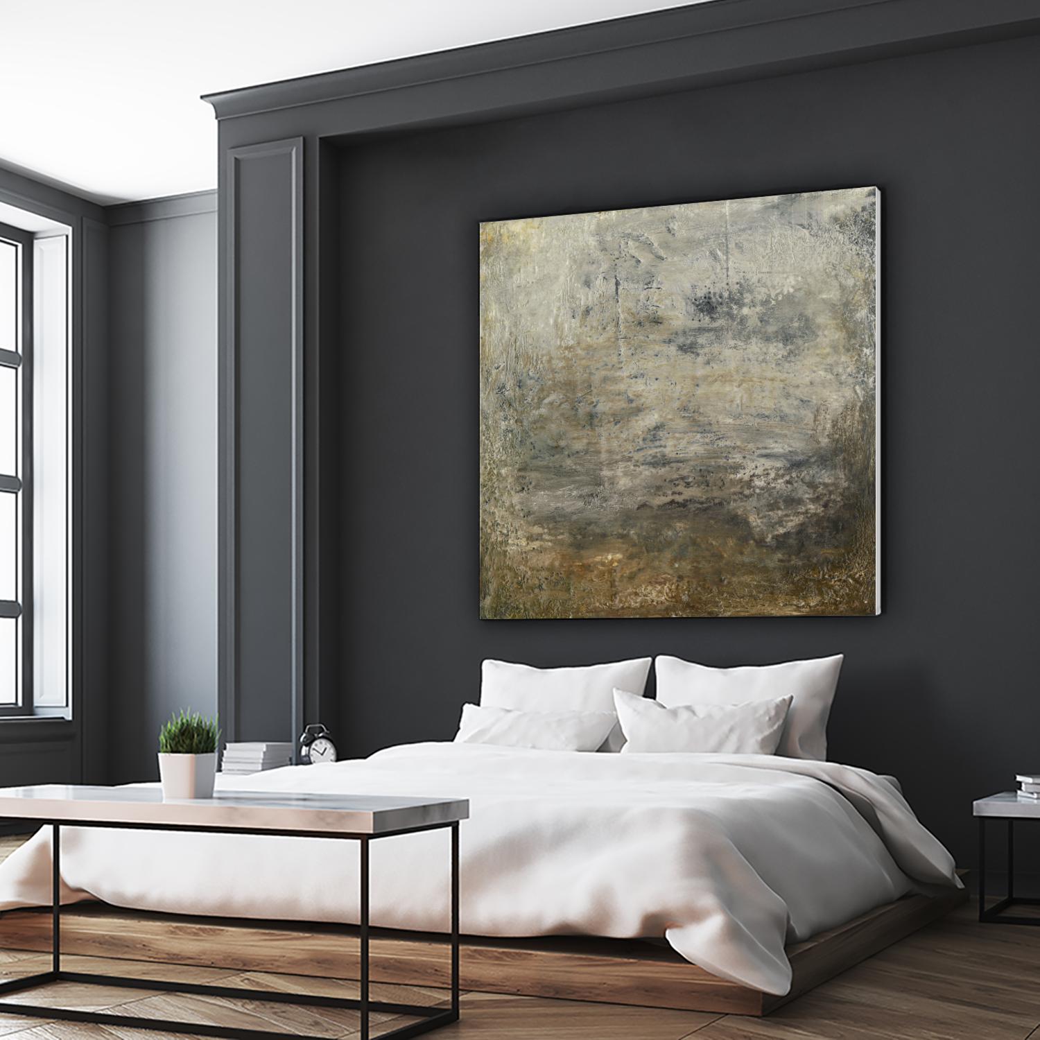 Quiet Marsh I by Sharon Gordon on GIANT ART - brown abstract