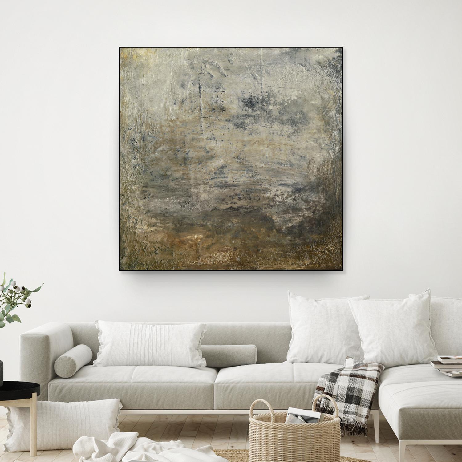 Quiet Marsh I by Sharon Gordon on GIANT ART - brown abstract