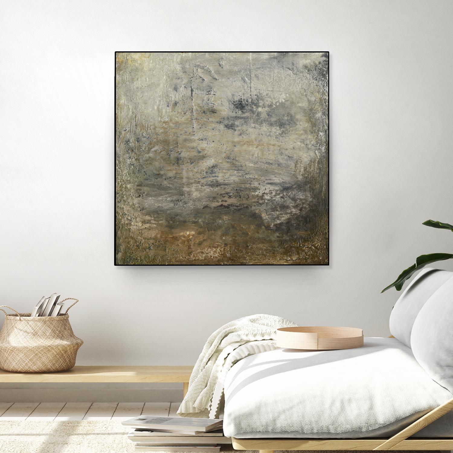 Quiet Marsh I by Sharon Gordon on GIANT ART - brown abstract