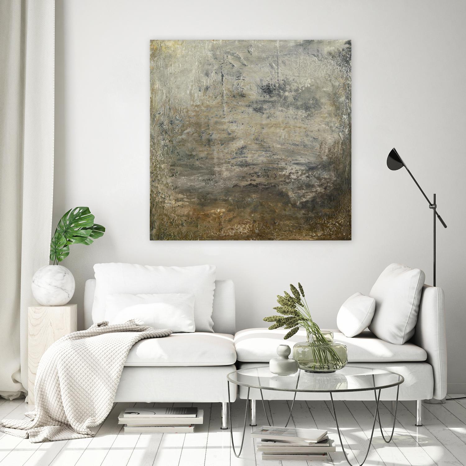 Quiet Marsh I by Sharon Gordon on GIANT ART - brown abstract