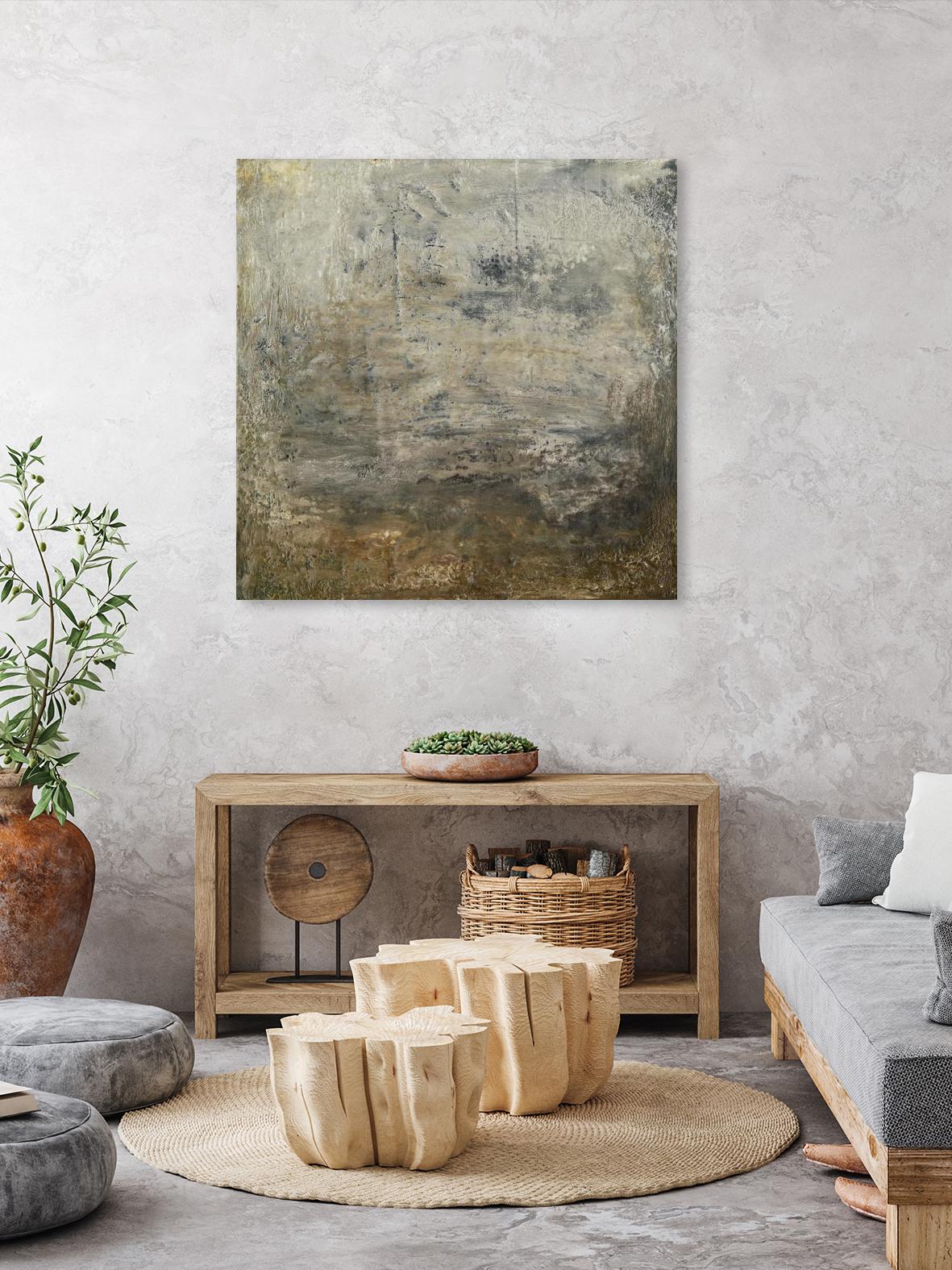 Quiet Marsh I by Sharon Gordon on GIANT ART - brown abstract