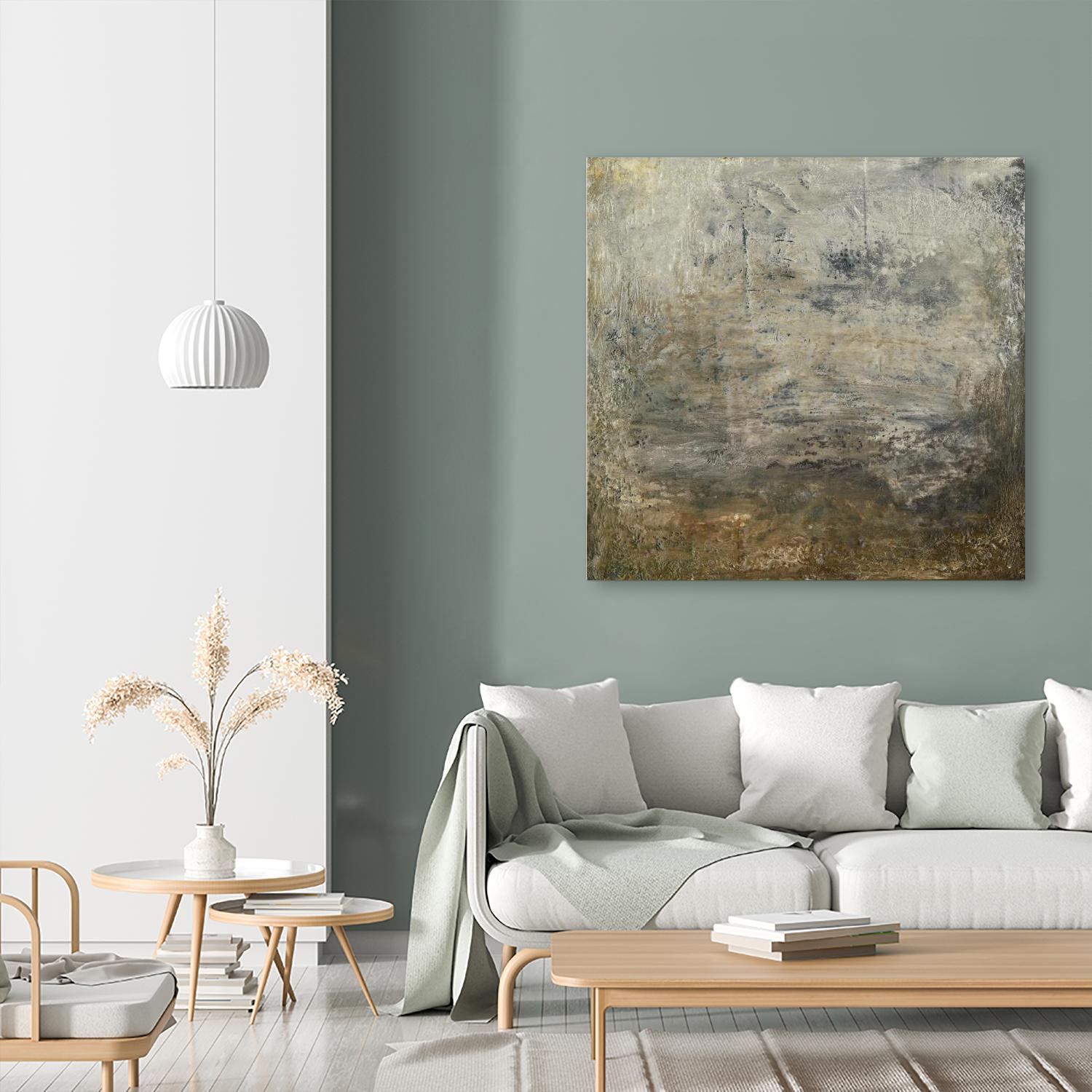 Quiet Marsh I by Sharon Gordon on GIANT ART - brown abstract