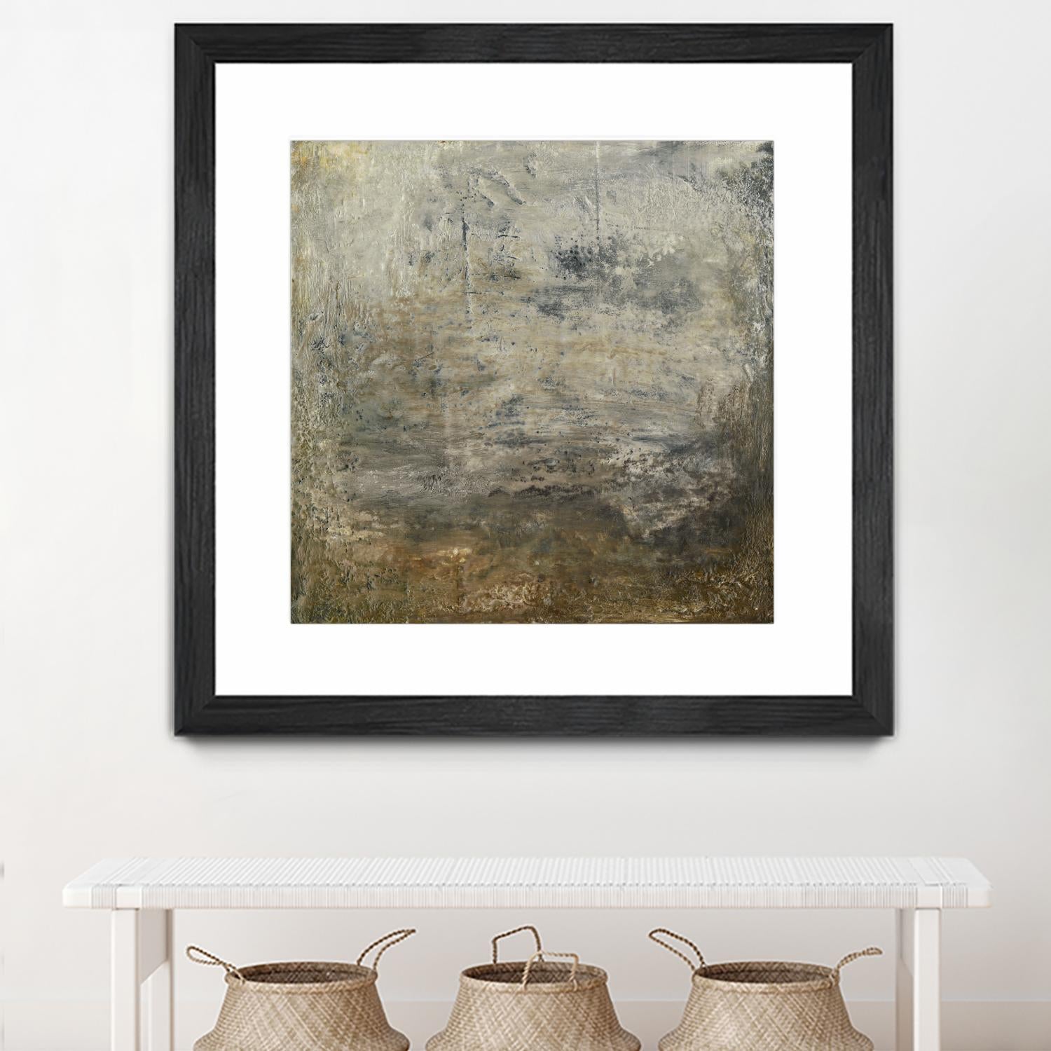 Quiet Marsh I by Sharon Gordon on GIANT ART - brown abstract