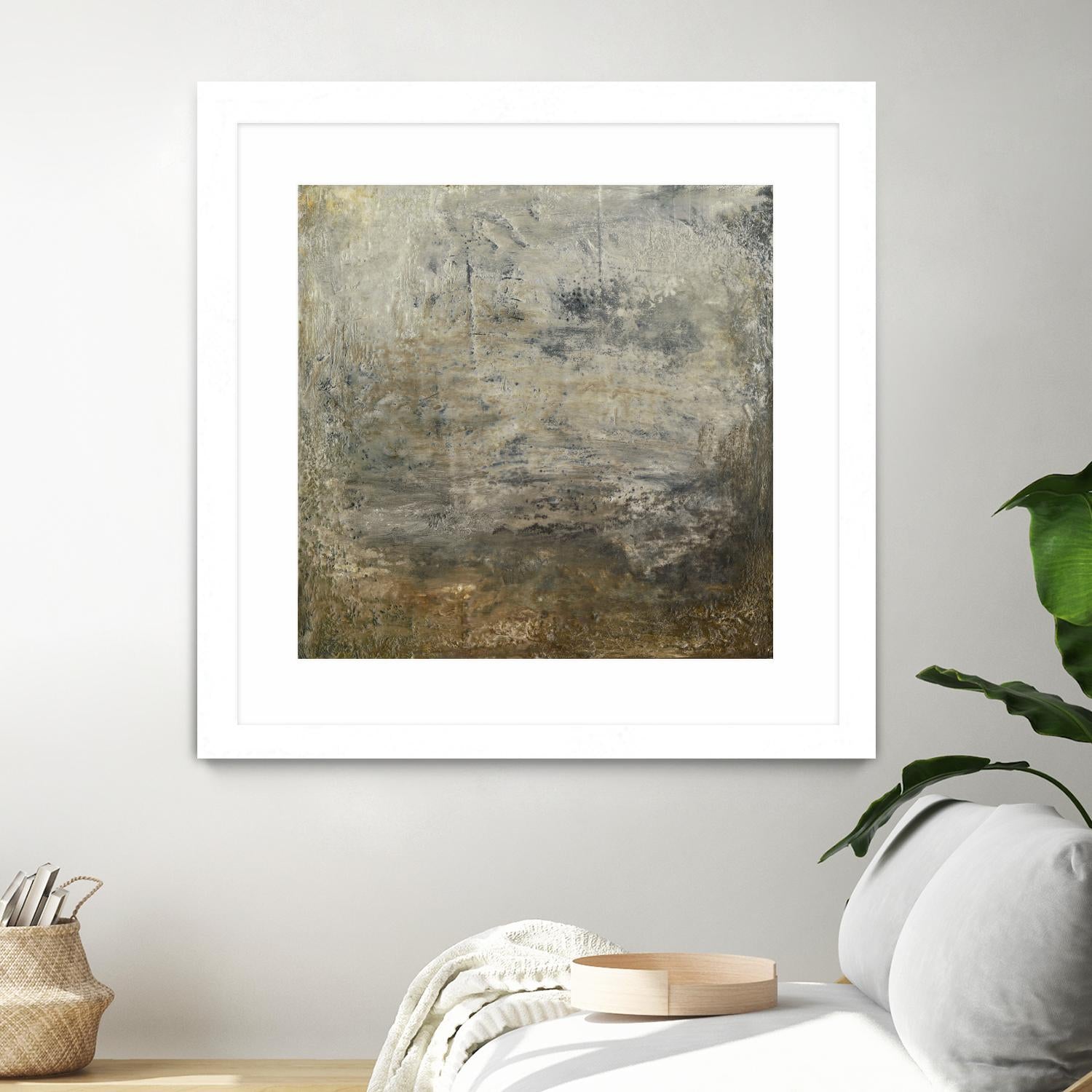Quiet Marsh I by Sharon Gordon on GIANT ART - brown abstract