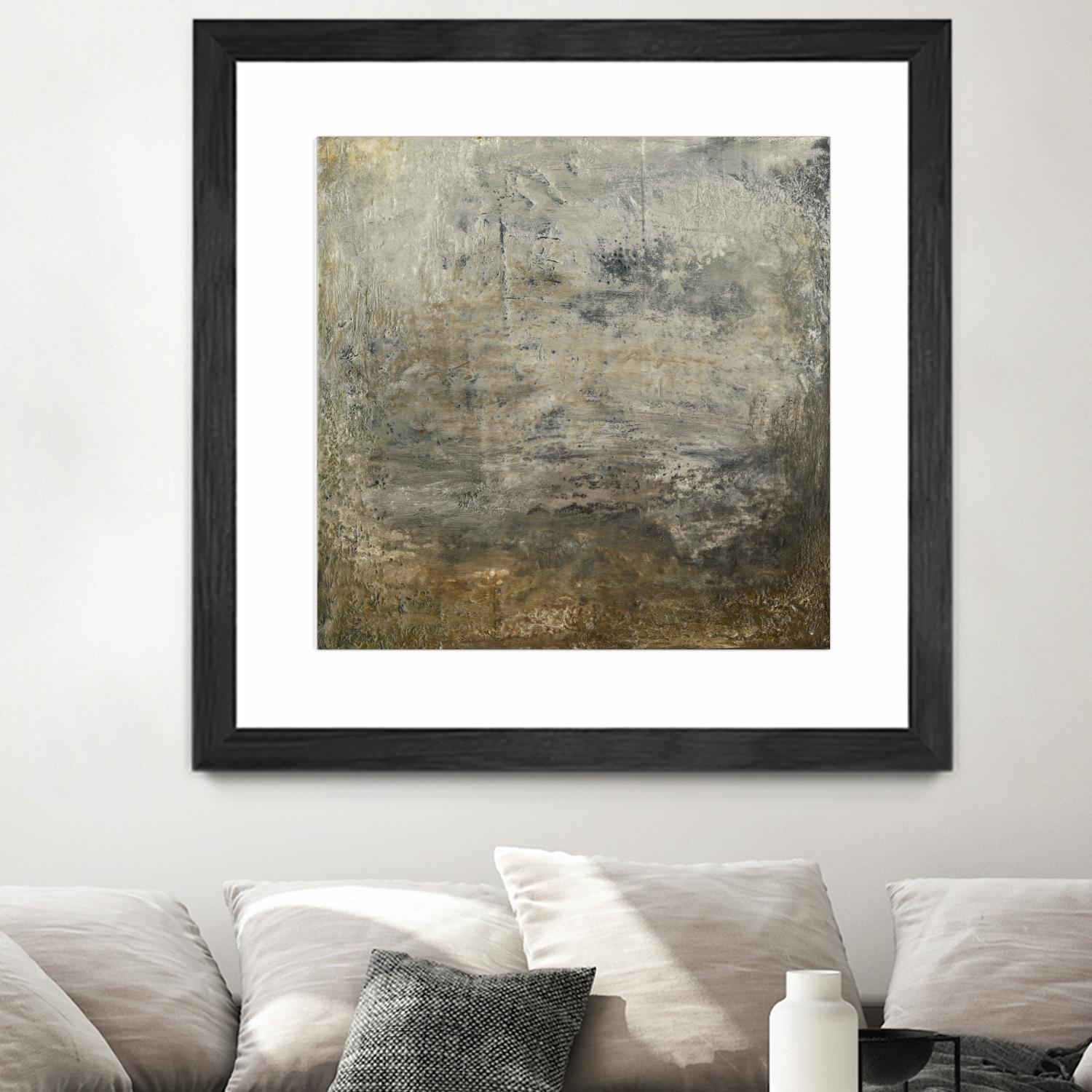 Quiet Marsh I by Sharon Gordon on GIANT ART - brown abstract