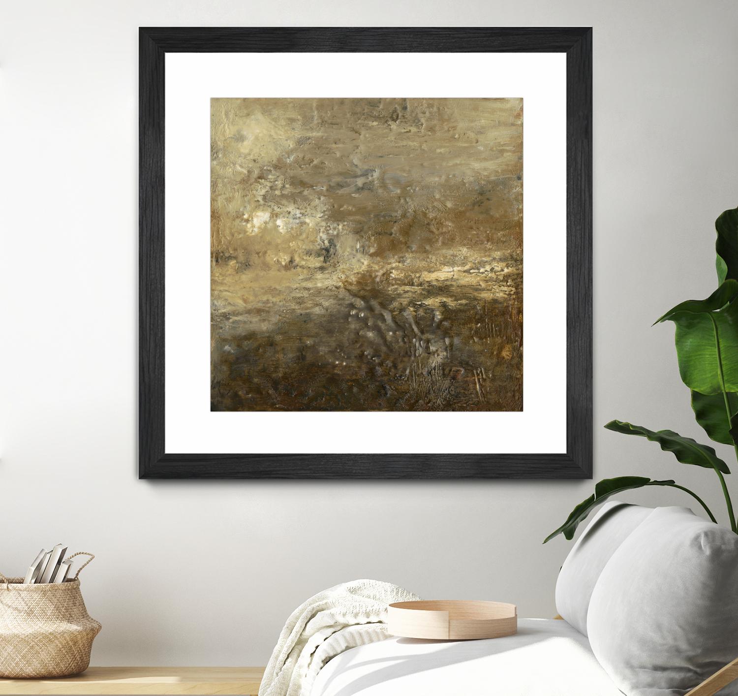 Quiet Marsh II by Sharon Gordon on GIANT ART - brown abstract