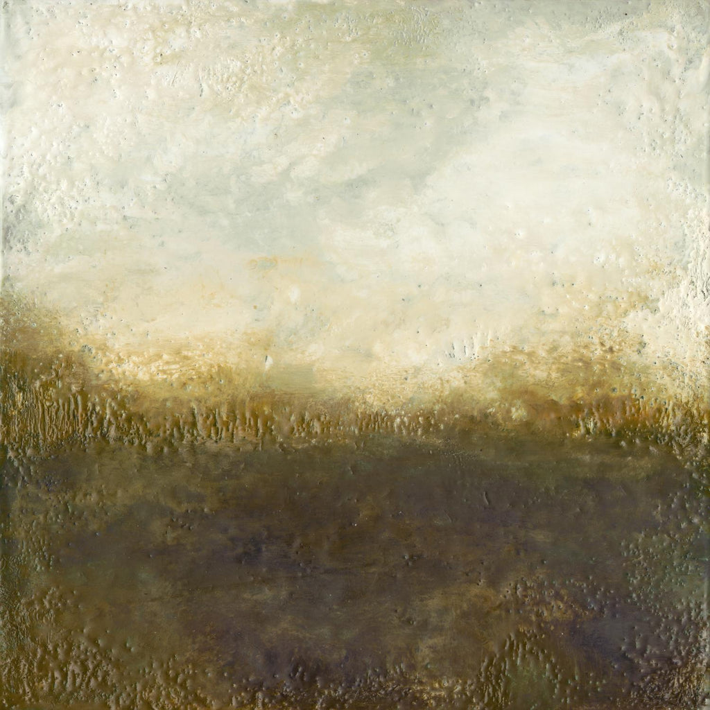 Marais tranquille III par Sharon Gordon sur GIANT ART - abstrait brun