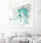 Teal Fog I by June Erica Vess on GIANT ART - green abstract