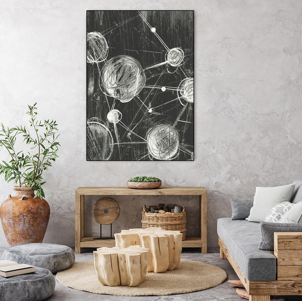 Molecular Fusion I by Ethan Harper on GIANT ART - black abstract