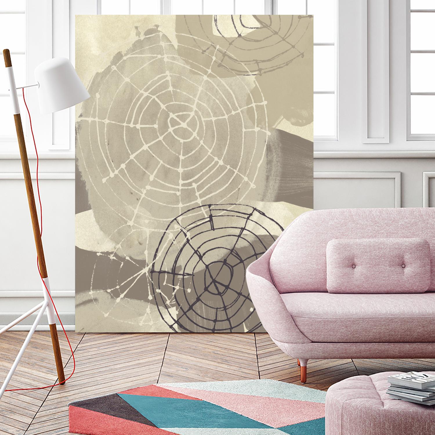 Spiral Gesture I by June Erica Vess on GIANT ART - brown abstract