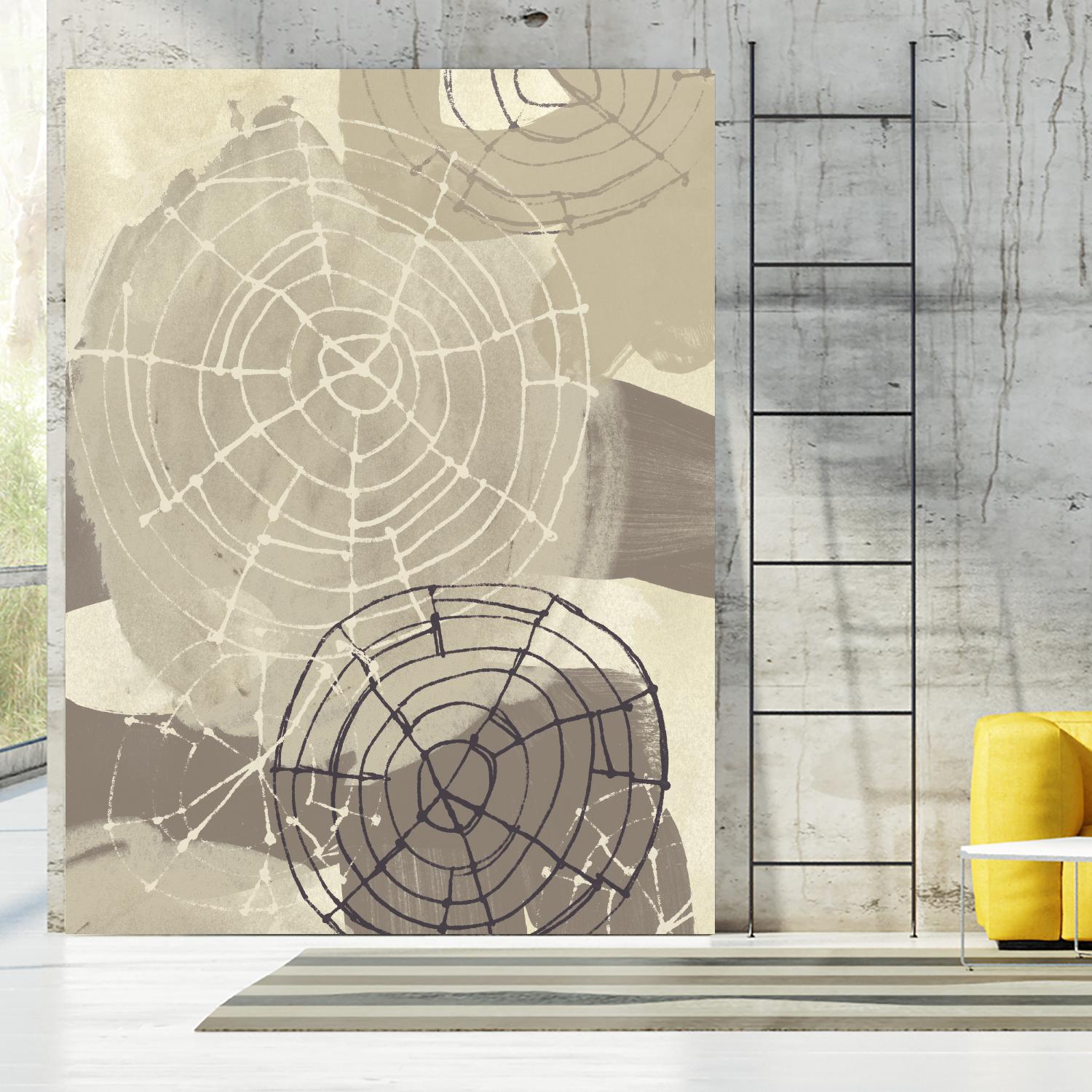 Spiral Gesture I by June Erica Vess on GIANT ART - brown abstract