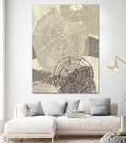 Spiral Gesture I by June Erica Vess on GIANT ART - brown abstract