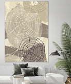 Spiral Gesture I by June Erica Vess on GIANT ART - brown abstract