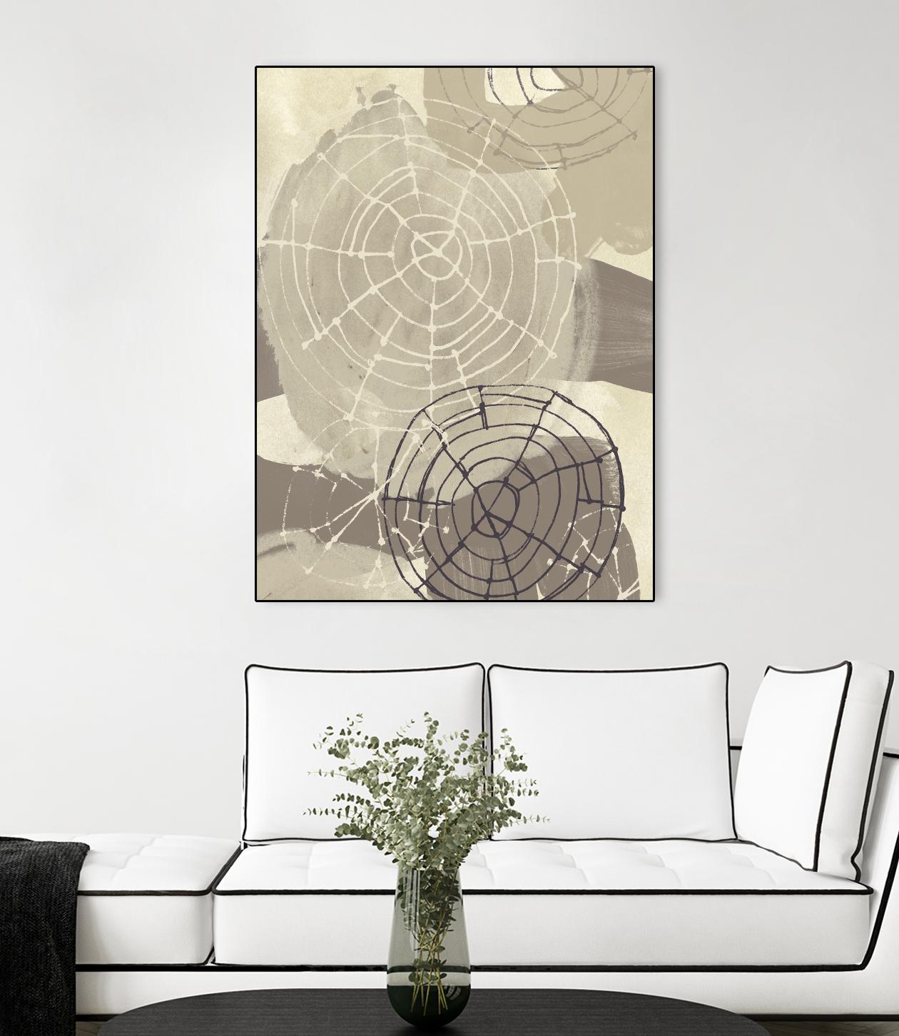 Spiral Gesture I by June Erica Vess on GIANT ART - brown abstract