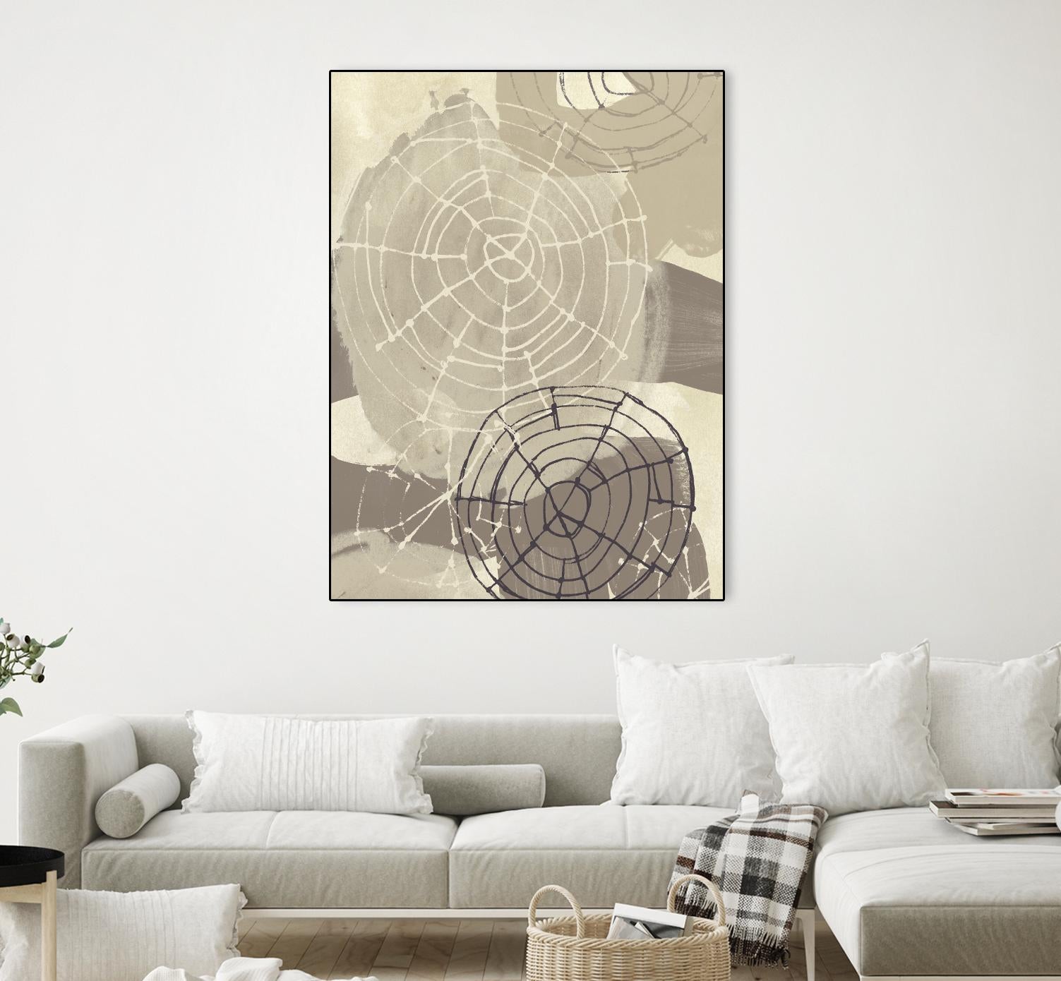 Spiral Gesture I by June Erica Vess on GIANT ART - brown abstract
