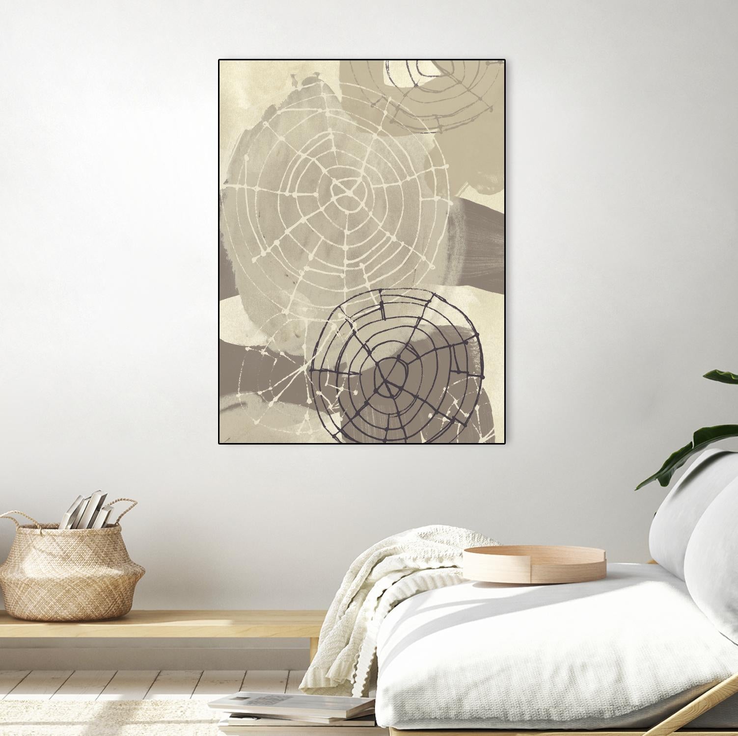 Spiral Gesture I by June Erica Vess on GIANT ART - brown abstract