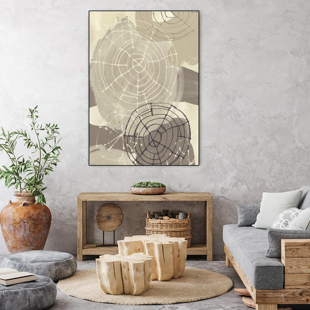 Spiral Gesture I by June Erica Vess on GIANT ART - brown abstract
