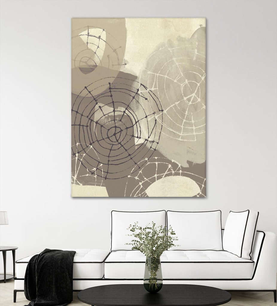 Spiral Gesture II by June Erica Vess on GIANT ART - brown abstract