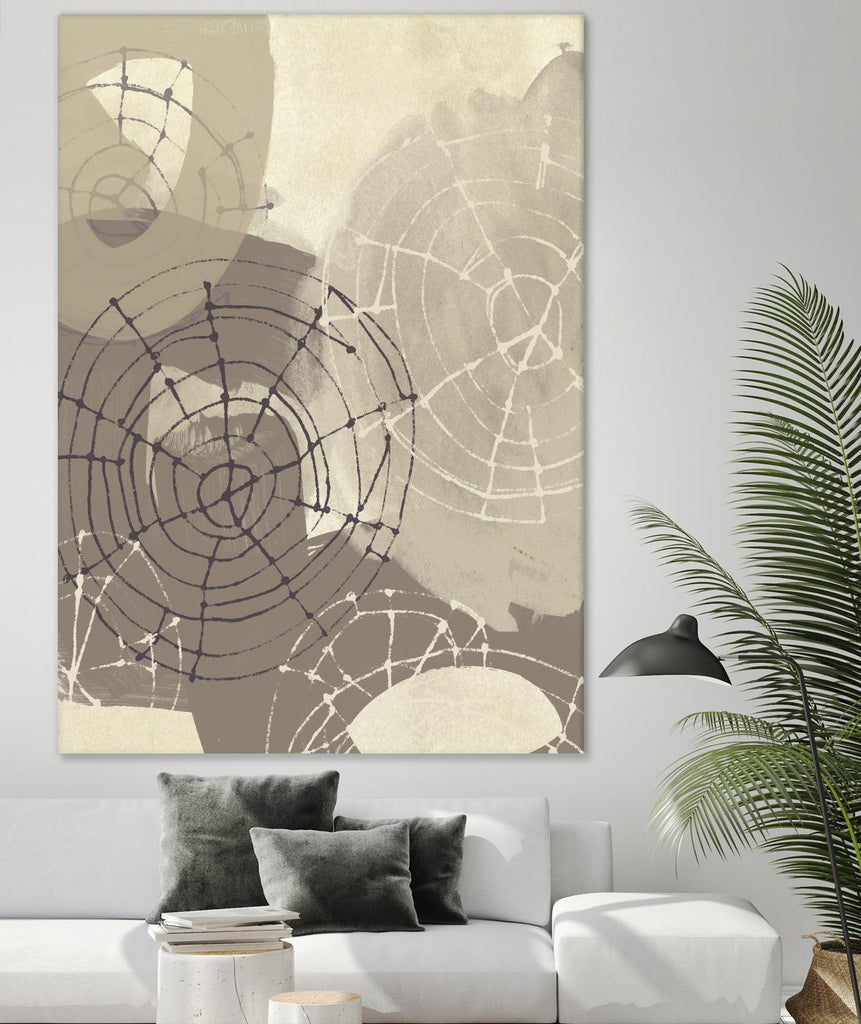 Spiral Gesture II by June Erica Vess on GIANT ART - brown abstract