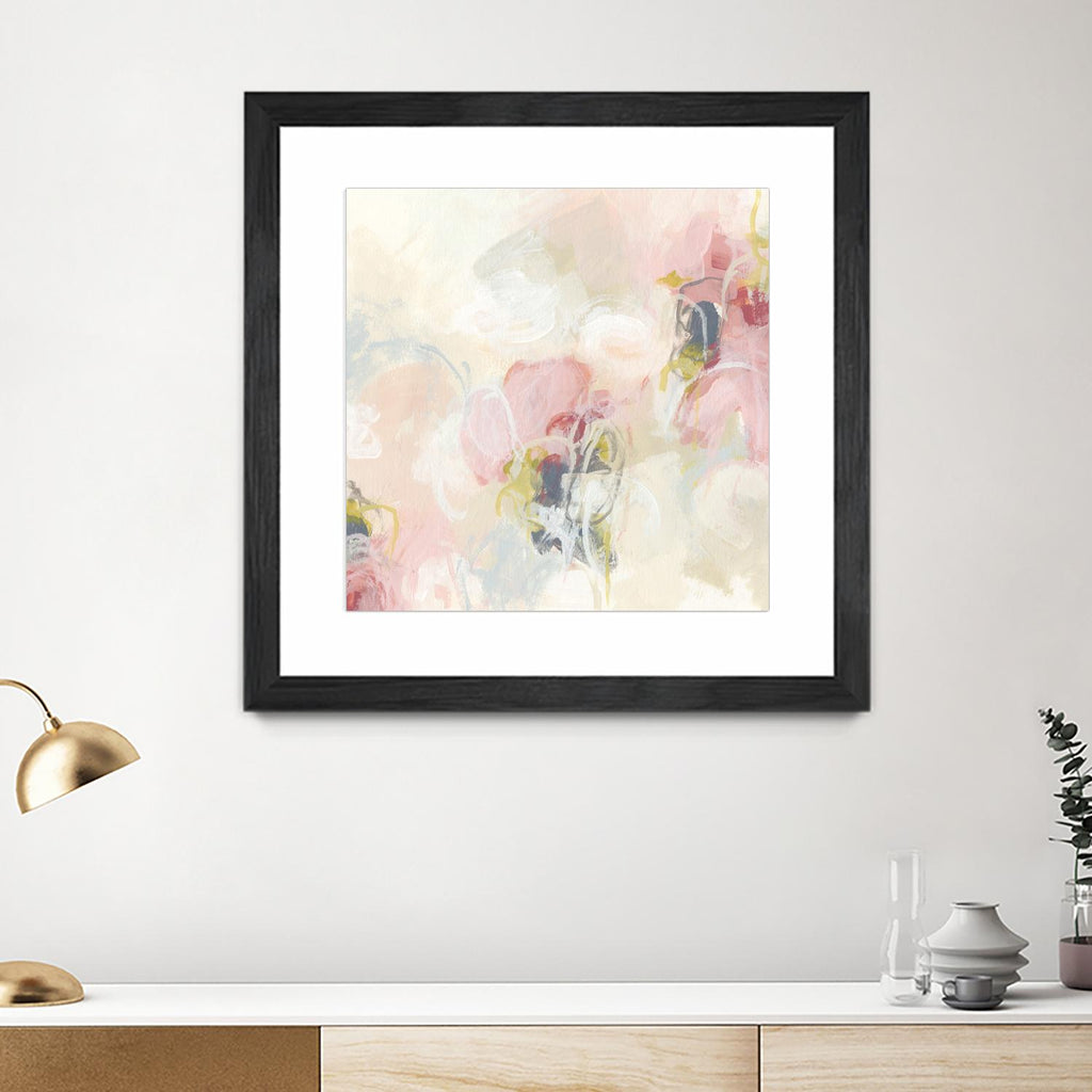 Cherry Blossom II de June Erica Vess sur GIANT ART - abstrait rose