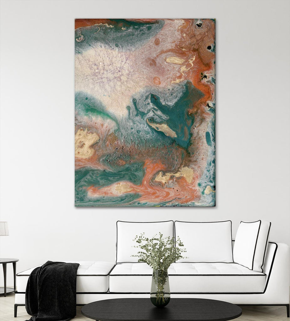 Coralline II par Alicia Ludwig sur GIANT ART - abstraction rouge