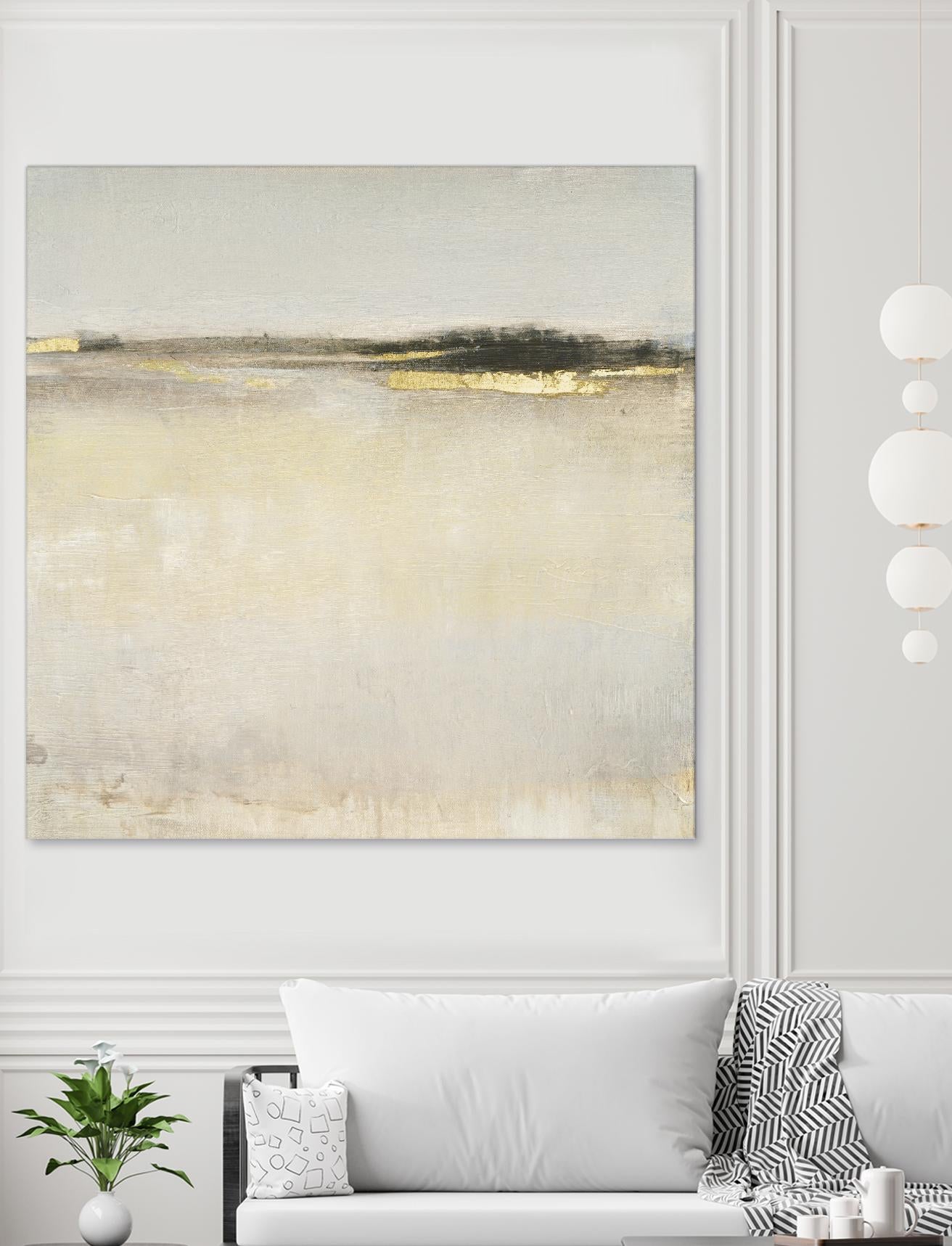 Embellished Subtle Scape I by Tim O'Tool on GIANT ART - gold abstract