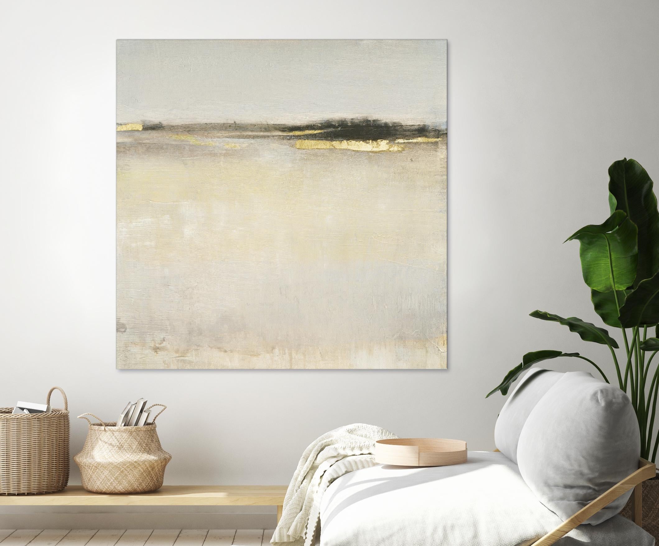 Embellished Subtle Scape I by Tim O'Tool on GIANT ART - gold abstract