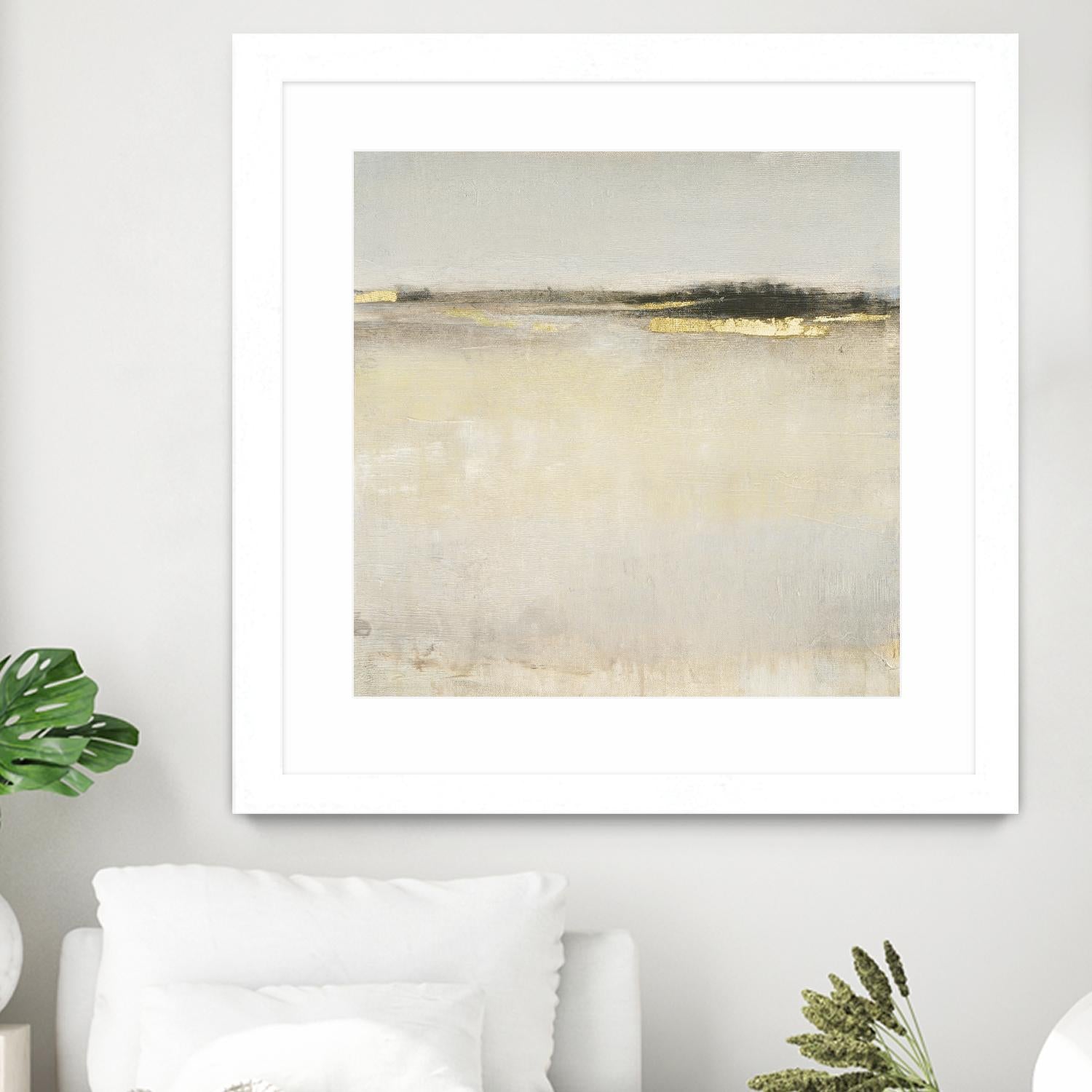 Embellished Subtle Scape I by Tim O'Tool on GIANT ART - gold abstract