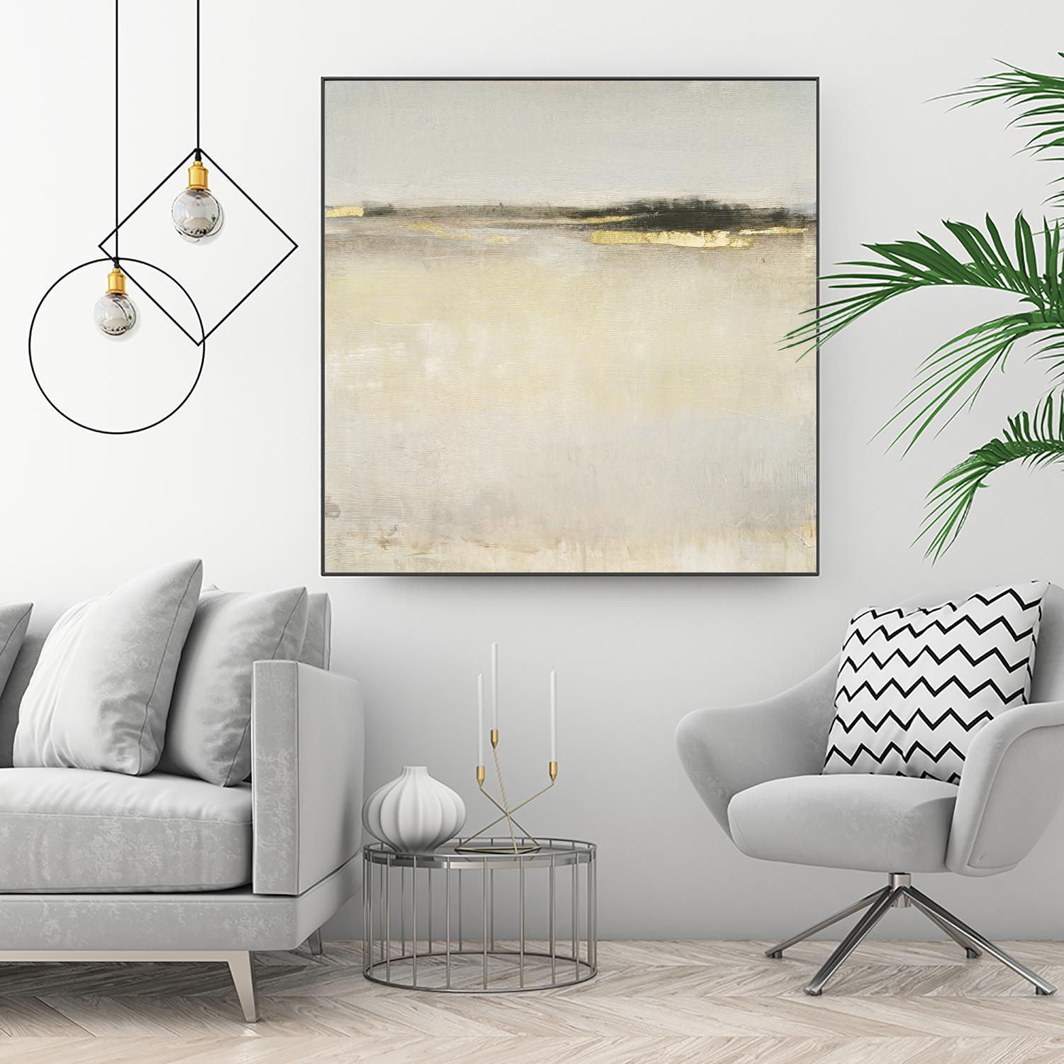 Embellished Subtle Scape I by Tim O'Tool on GIANT ART - gold abstract