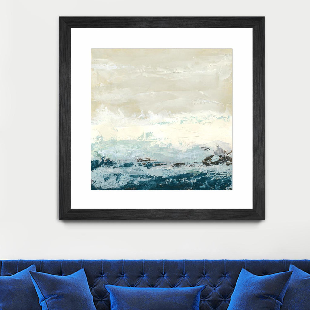 Coastal Currents I de June Erica Vess sur GIANT ART - abstrait bleu