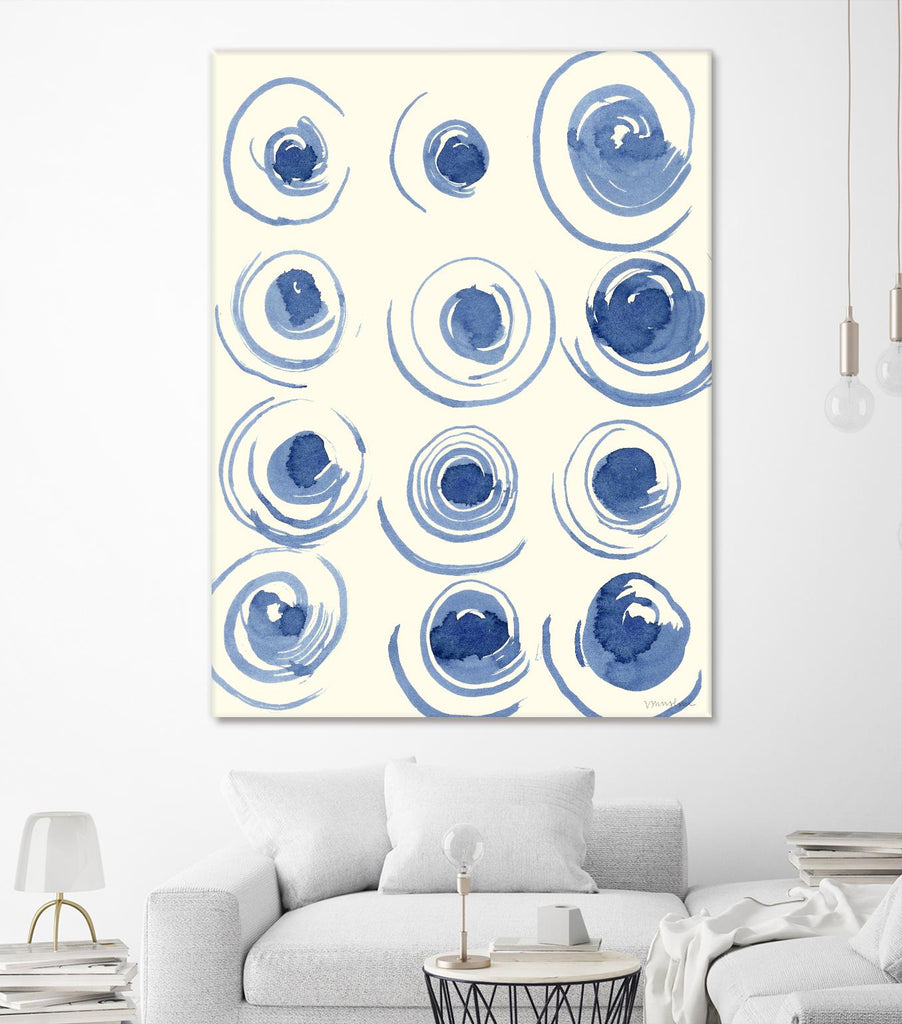 Macrame Blue II par Vanna Lam sur GIANT ART - abstrait bleu