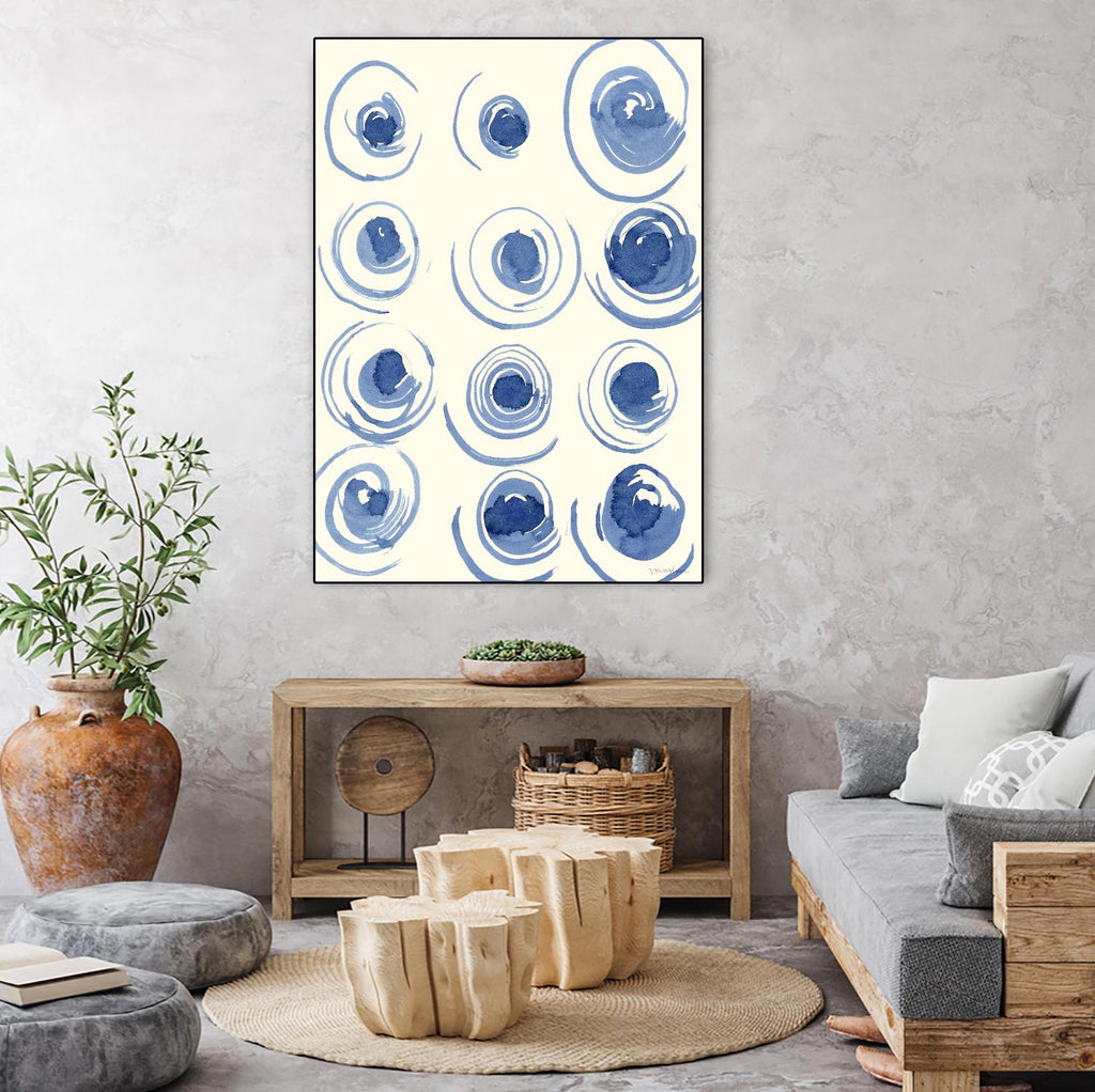 Macrame Blue II by Vanna Lam on GIANT ART - blue abstract