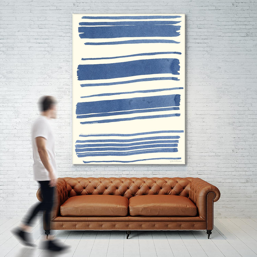 Macrame Blue III par Vanna Lam sur GIANT ART - abstrait bleu