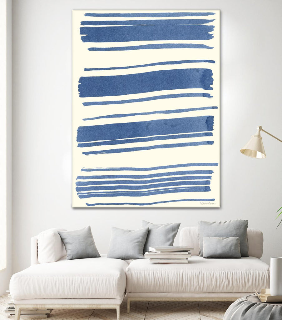 Macrame Blue III par Vanna Lam sur GIANT ART - abstrait bleu