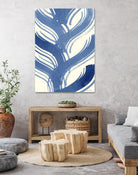 Macrame Blue IV by Vanna Lam on GIANT ART - blue abstract