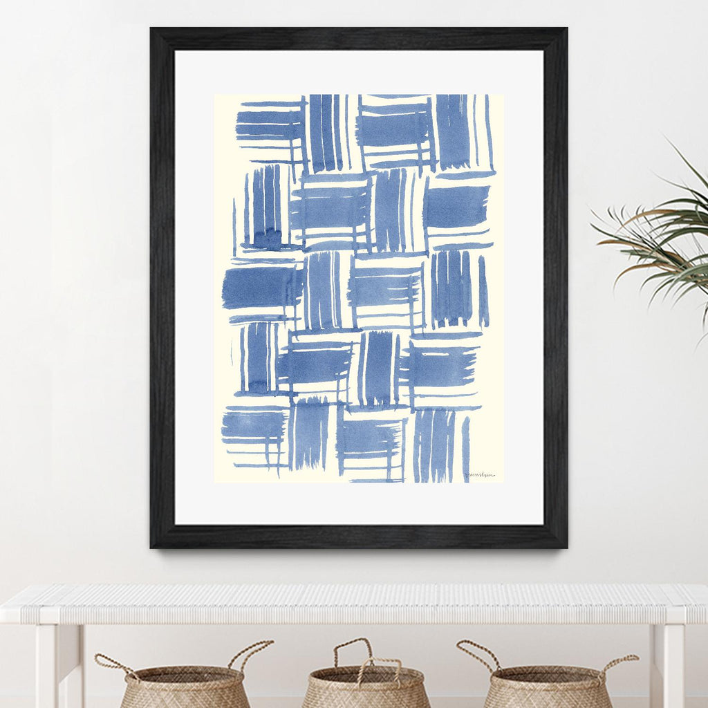 Macrame Blue VI by Vanna Lam on GIANT ART - blue abstract