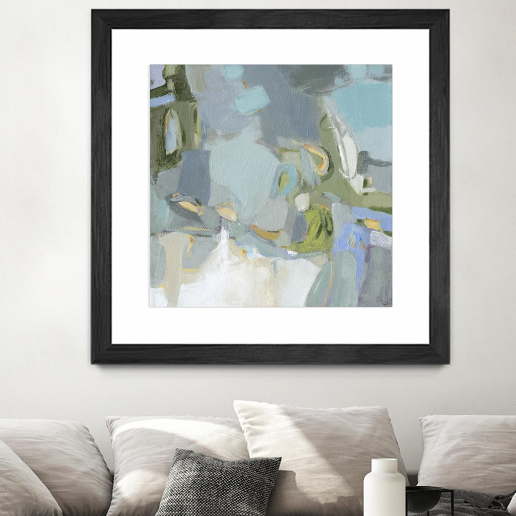 Moonlight by Christina Long on GIANT ART - green abstract