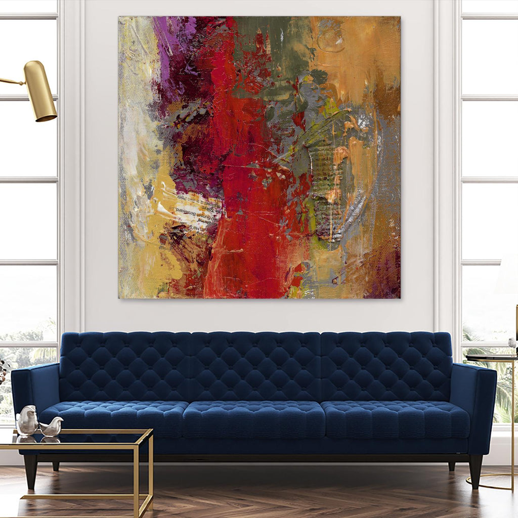 Sidecars II by Janet Bothne on GIANT ART - red abstract