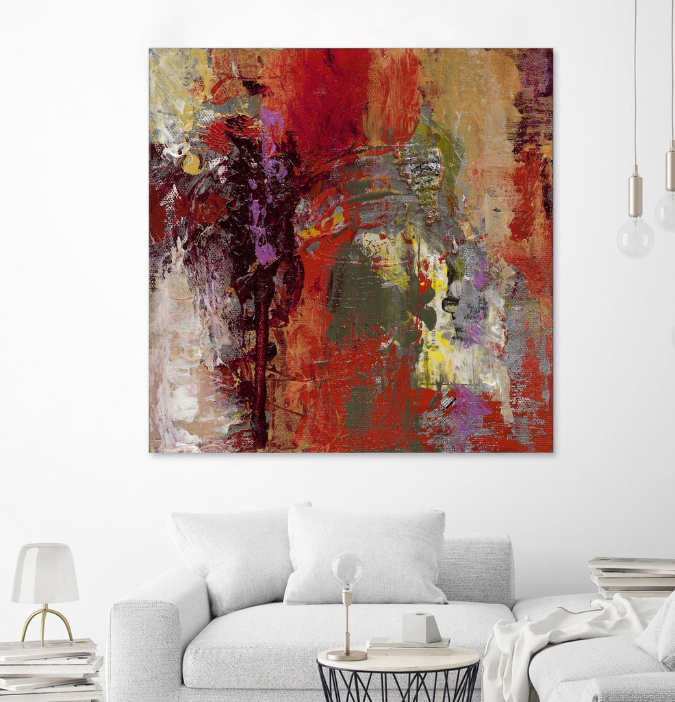 Sidecars III by Janet Bothne on GIANT ART - red abstract