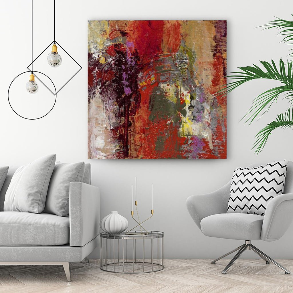 Sidecars III by Janet Bothne on GIANT ART - red abstract