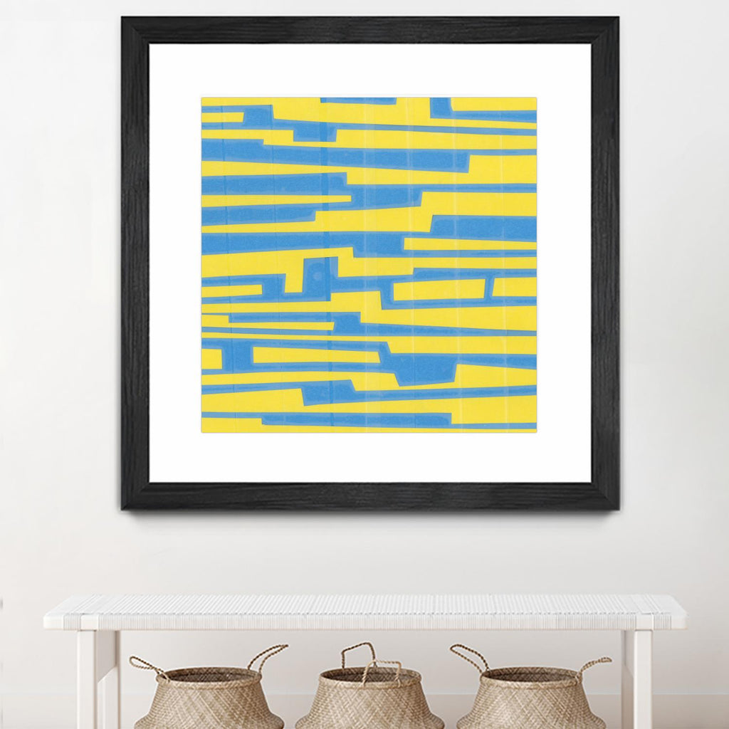 Modern Circuit VII by Charles McMullen on GIANT ART - yellow abstract