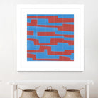 Modern Circuit VIII by Charles McMullen on GIANT ART - red abstract