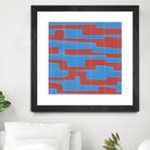 Modern Circuit VIII by Charles McMullen on GIANT ART - red abstract