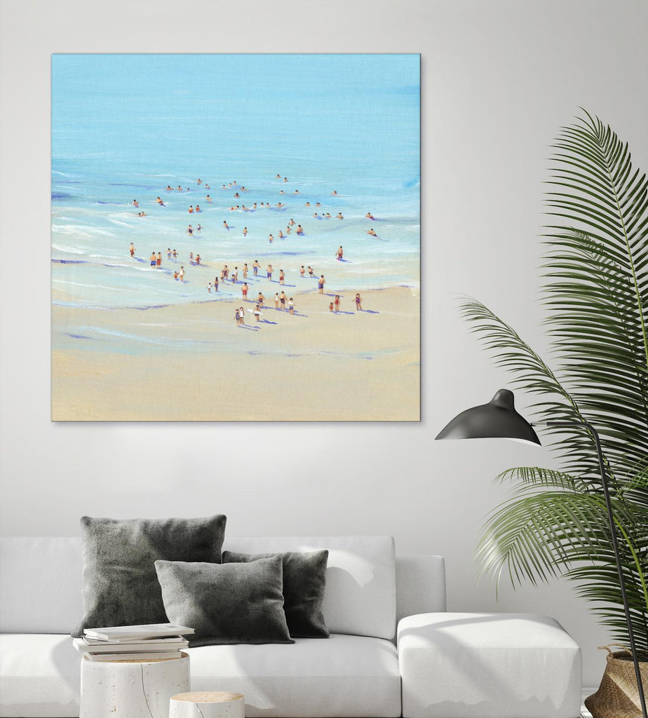 Beach Day I by Tim OToole on GIANT ART - beige coastal & tropical beach