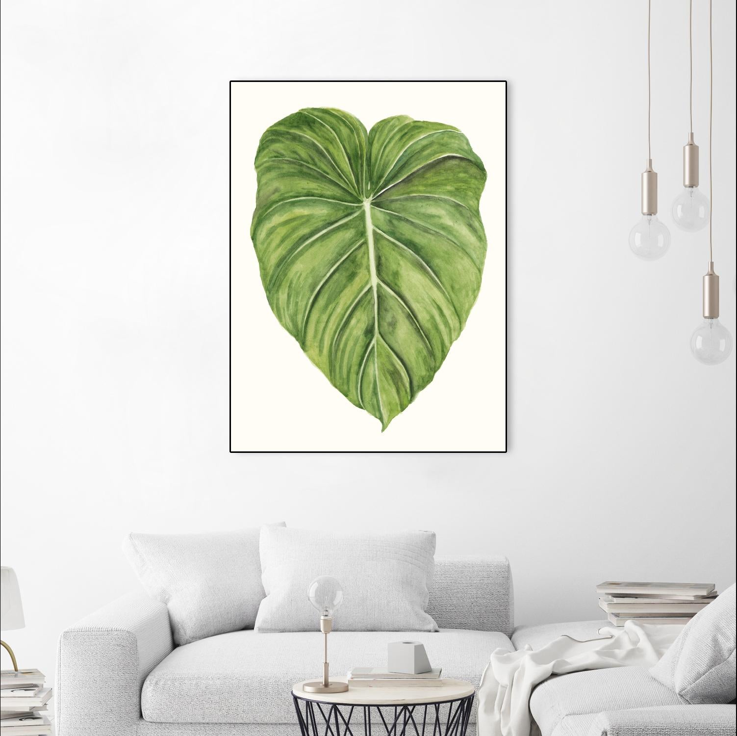 Tropical Breeze Leaves II by Naomi McCavitt on GIANT ART - green coastal & tropical leaves
